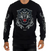 George V T-Shirt - MEN'S SWEAT SHIRT -Tigra Pullover with Rhinestone Tiger Head-BLACK - GV-2801