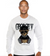 George V T-Shirt - Biggy  Pullover with Rhinestone Thug Teddy - White - GV-2805