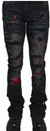 Ferrari Massari Jeans - STACKED DRIP-BLACK