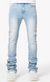 Guapi Jeans - Crosses Embellished Denim - Vintage Blue - 443VBLU