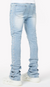 Guapi Jeans - Crosses Embellished Denim - Vintage Blue - 443VBLU