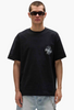 Purple-Brand T-Shirt - Textured Jersey SS Tee - Black - P104-JBSH225
