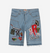 Ricchezza Shorts - Patched Up Short - Denim Blue - SP25-013