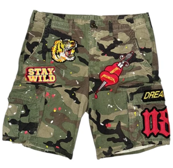Ricchezza Shorts - Chezza Shorts - Camo - SP25-015 – Vengeance78