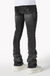 Guapi Jeans - Iron Grey Embellished Denim - Grey - 564IGED28