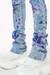 Guapi Jeans - Purple Flower Denim - Blue  - 565PFD
