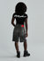 Spider T-Shirt - Signature Baby Tee - Black - TE022SS25