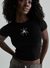 Spider T-Shirt - Signature Baby Tee - Black - TE022SS25