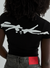 Spider T-Shirt - Signature Baby Tee - Black - TE022SS25
