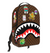 Sprayground Backpack - Sticker Campaign Dlxsv - Brown - B5797