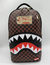 Sprayground Backpack - Sharks In Paris Lost & Found - Brown - B7687