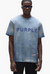 Purple-Brand - T-Shirt - Wordmark  - Blue - P117-HCBW