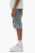Purple-Brand - Shorts - Distressed Patch - Light Indigo - P059-FRPS325