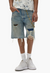 Purple-Brand - Shorts - Distressed Patch - Light Indigo - P059-FRPS325
