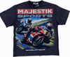 Majestik T-Shirt - Sports World Tour - Black - TE2579