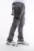 Vicious Jeans - Embellished Side Pearl Flared - Grey - VC930