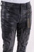 Vicious Jeans - Vegean Leather Flame Flared - Black - VC838