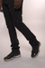 Vicious Jeans - Embellished Rhinestone Flared Denim - Black - VC951