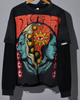 Duaa T-Shirt - World Tour Long Sleeve - Black\Orange - DTSWT