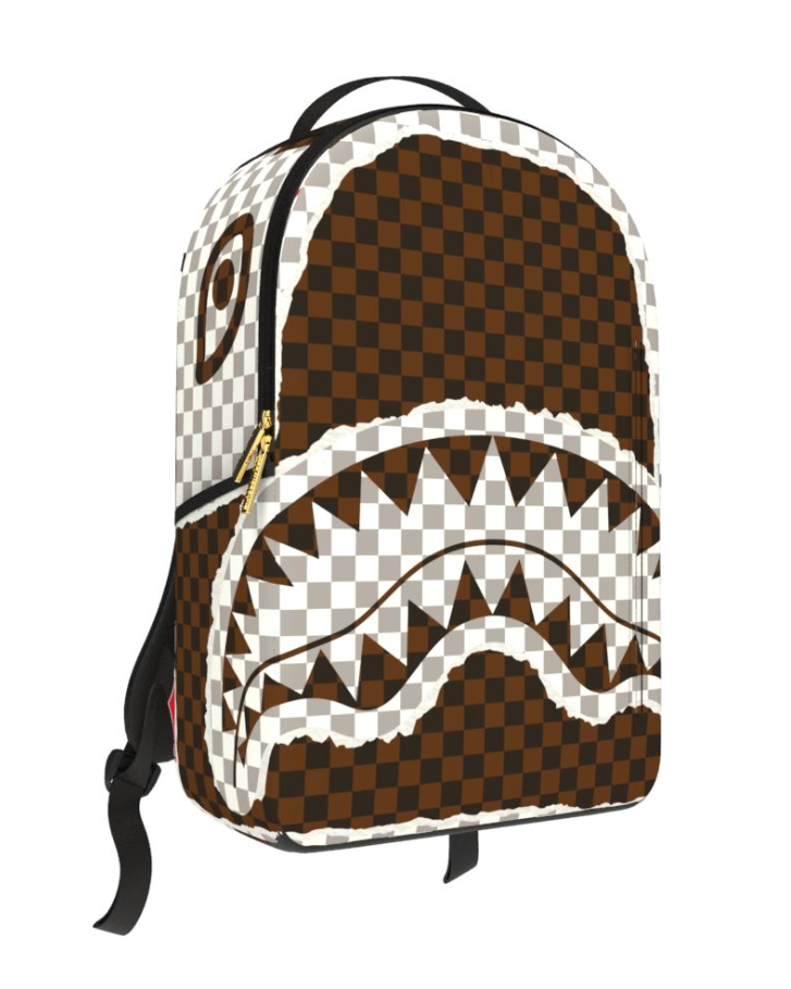 Sprayground Backpack - Tear Check - Cream\Brown - B8290 – Vengeance78
