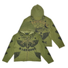 Diss The Order Hoodie - Zip Up - Army Green - DS365-ARG