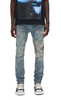 Purple-Brand Jeans - Skinny Beaded Repair - Light Indigo- P001-SBAP126