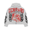 Ferrari Massari Hoodie - Massari Worldwide Zip Up - Grey