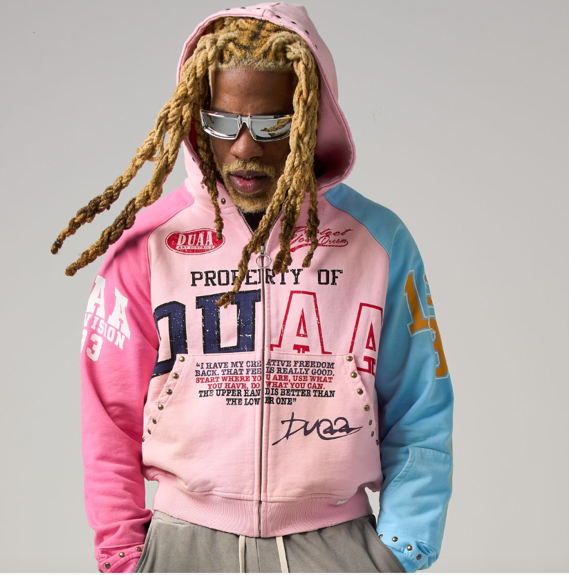 Duaa Hoodie - Ocean - Baby Pink - Washed – Vengeance78