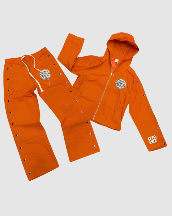 Legends Prevail Track Suit - Shield Windbreaker Set - Orange - LP Legends Prevail Track Suit - Shield Windbreaker Set - Orange - LP