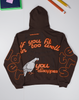 Red Letters Hoodie - Don't Fit In Scattered Zip Up - DFI-ZIP-S