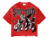 Shattered Hearts T-Shirt - Fallen Angels - Red