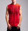AFFLICTION T-Shirt - Forgotten Muscle Tank - Bright Red - A31649