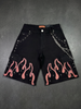 Elite Shorts - Winners Embellished Denim Shorts - Jet Black - 19480