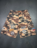 Elite Shorts - Patch-Work Embellished Denim Shorts - Army - Camo - 19488