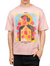 Inimigo T-Shirt - Art Flower Over Sized - Mellow Rose - ITS3514 - 528