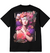 Inimigo T-Shirt - Women Flowers Oversized - Black - ITS3592