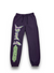 G-West Jogger Set - Riding Solo - Black And Purple - GWDSHLHD9094