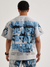 Majestik Shirt - Men's Lightening Skull Rhijne Stone TEE - Cream - TE2577