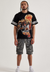 Majestik Shirt - Men's Bear Offensive Linemen Tapestry Active Mesh Jersey - Black - TE2539