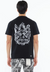 Cult Of Individuality Shirt - Short Sleeve Crew Neck Tee "Plaster Logo" - Black - 625A5-K31A