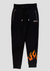 Roberto Vino Sweatsuit - Flame Hoodie & Pants - Black - RVHO3-FR-BK