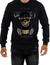 George V T-Shirt - MEN'S SWEAT SHIRT- BLACK  - GV-2805