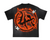 Lost Hills T-Shirt - Oversized Screenprint With Rhinestone - Black Washed - LH5007