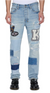 Ksubi Jeans - Denim Chitch Manhattan Repair - Blue  - MFA25DJ010