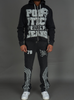 Politics Sweatsuit - Ruth - Black Wash - 110