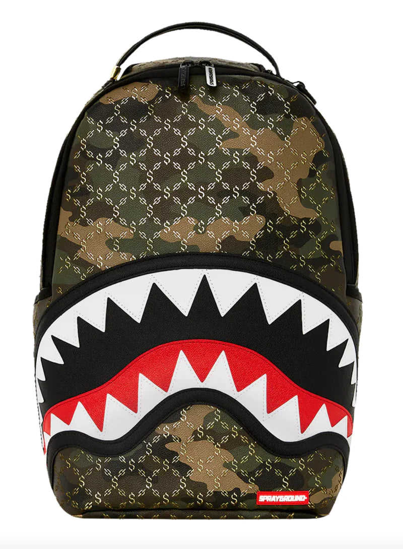 Sprayground Backpack - Laser Blazin - Camo And Gold - 910B5084NSZ