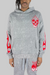Rebel Minds Sweatsuit - Stacked Flame Skull Acid Wash - Grey - 152-315