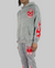 Rebel Minds Sweatsuit - Stacked Flame Skull Acid Wash - Grey - 152-315
