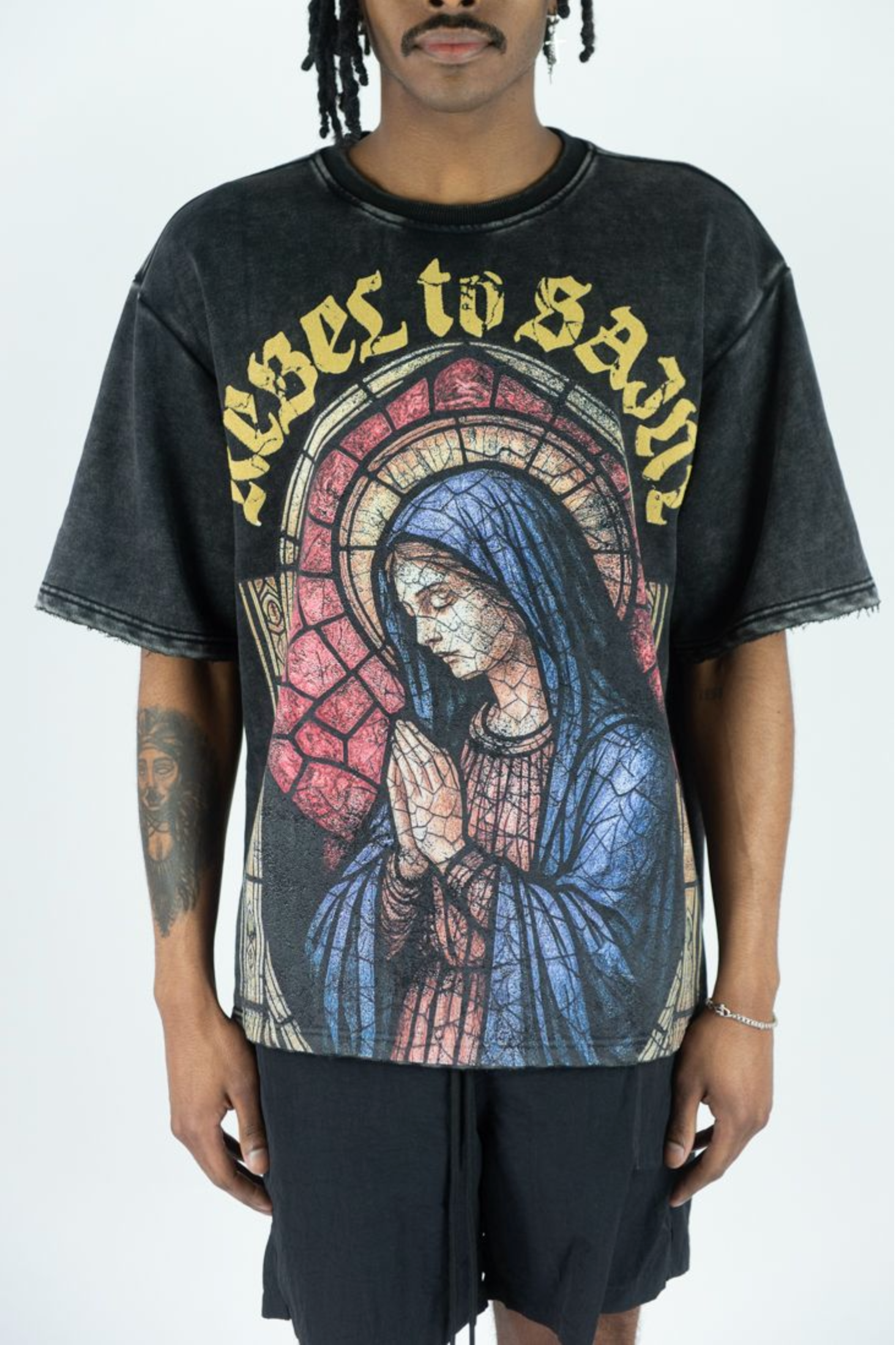 Rebel Minds T-Shirt - Rebel to Saint - Black - 610-11161 – Vengeance78