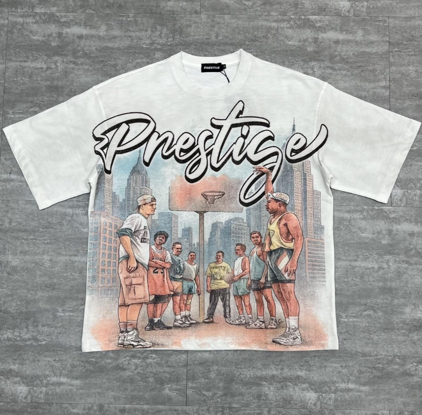 Prestige T-Shirt - White Man Cant Jump Tee - SB – Vengeance78